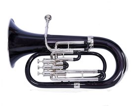 Heavy Brass, Euphonium 3 Volve, Black + Silver Clour with Bag and Mouthp... - $359.00