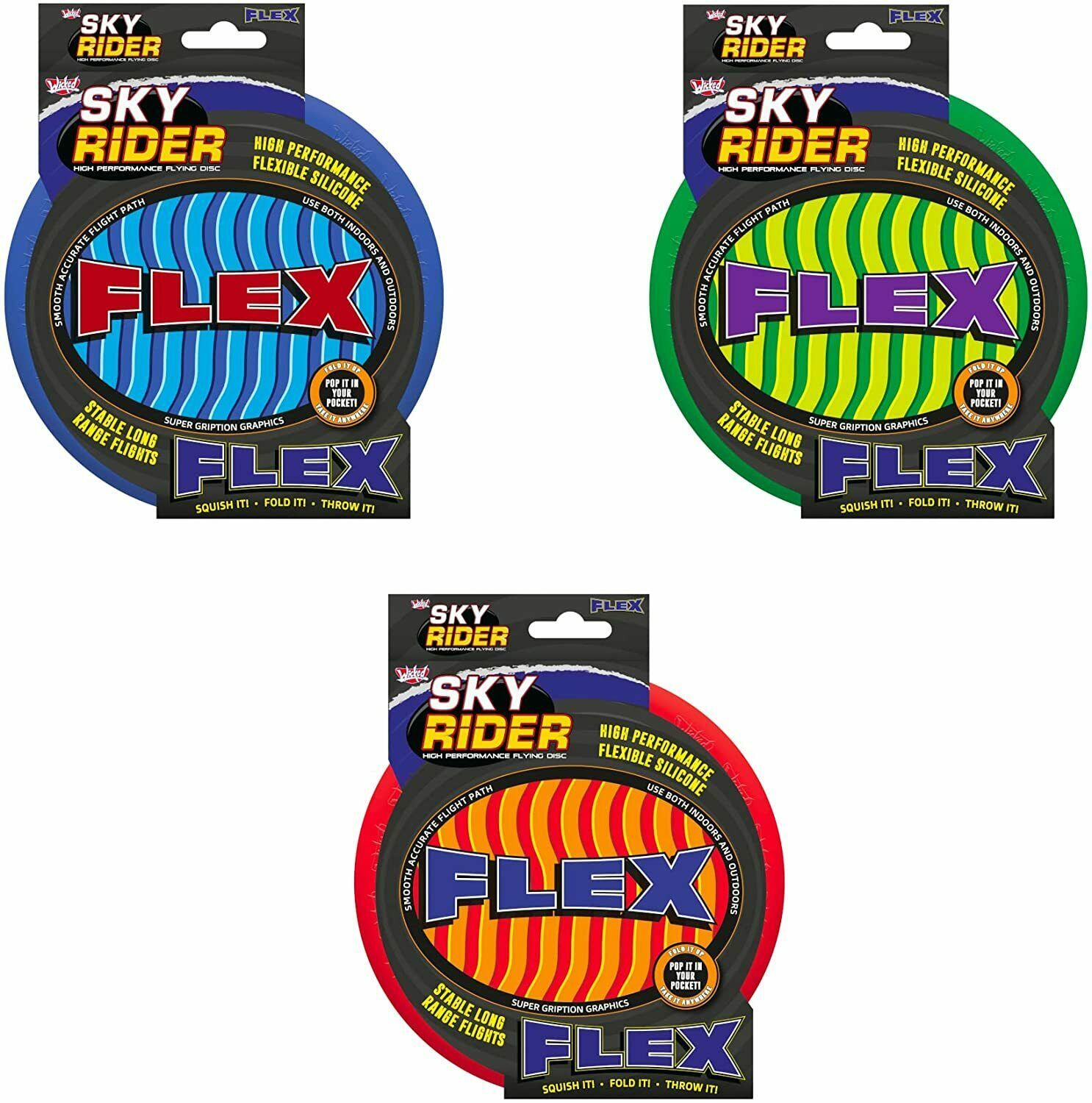 Wicked Sky Rider Flex - Soft Silicone Flyer To Take Anywhere