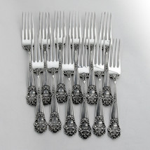 Towle Georgian 12 Dinner Forks Set Sterling Silver 1898 Mono Mabel - $1,304.29