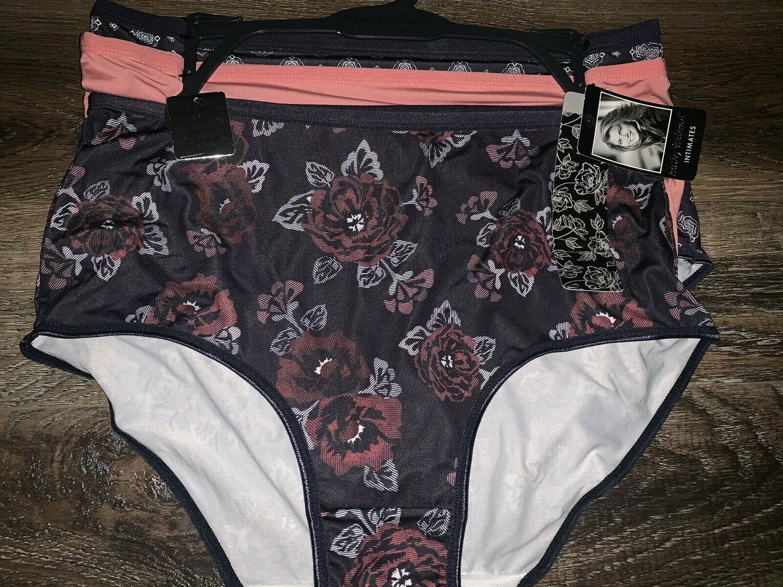 Kathy Ireland Women's Brief Underwear Panties Polyester Blend 3Pair