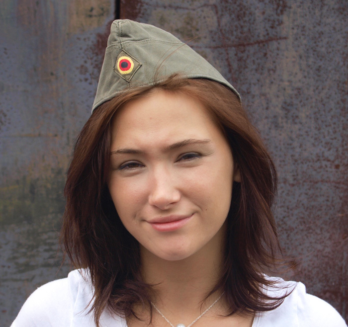 Vintage German army side cap garrison 