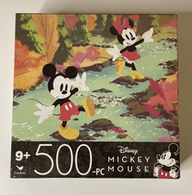 New Disney Mickey & Minnie Mouse 500 Piece Jigsaw Puzzle Cardinal 11x14 - $5.95