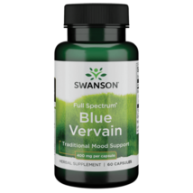 Swanson Full Spectrum Blue Vervain 400 mg 60 Capsules - $28.68
