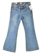 Oshkosh B’ Gosh Girls Light Blue Mid Rise Medium Wash Denim Bootcut Jeans Sz 7R - $25.47