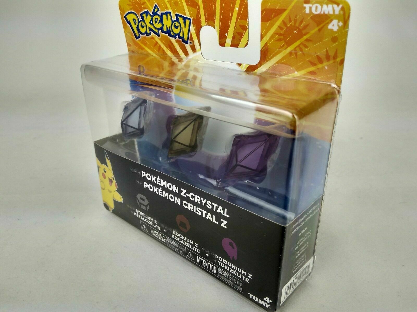 POKEMON Z CRYSTALS 3 PACK STEELIUM ROCKIUM POISONIUM TV AND MOVIE