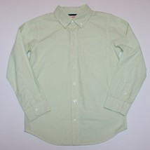 Gymboree Spring Celebrations Boy's Green Checked Dress Shirt size 7 8 - $12.99
