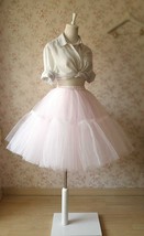 PINK Puffy Layered Tulle Skirt Womens Pink Ballerina Tulle Skirt Plus Size