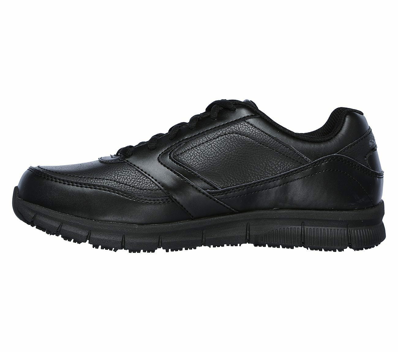 Skechers Black Shoes Memory Foam Work Mens Comfort Slip Resistant Eh Safe 77156 Casual Shoes 6780