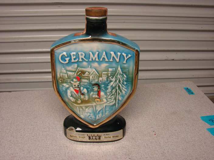 Vintage Jim Beam Germany bourbon whiskey liquor bottle decanter Jim Beam