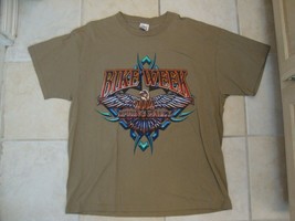 Vintage 2002 Myrtle Beach Bike Week Spring Motorcycle Rally Brown T Shirt XL - $23.75