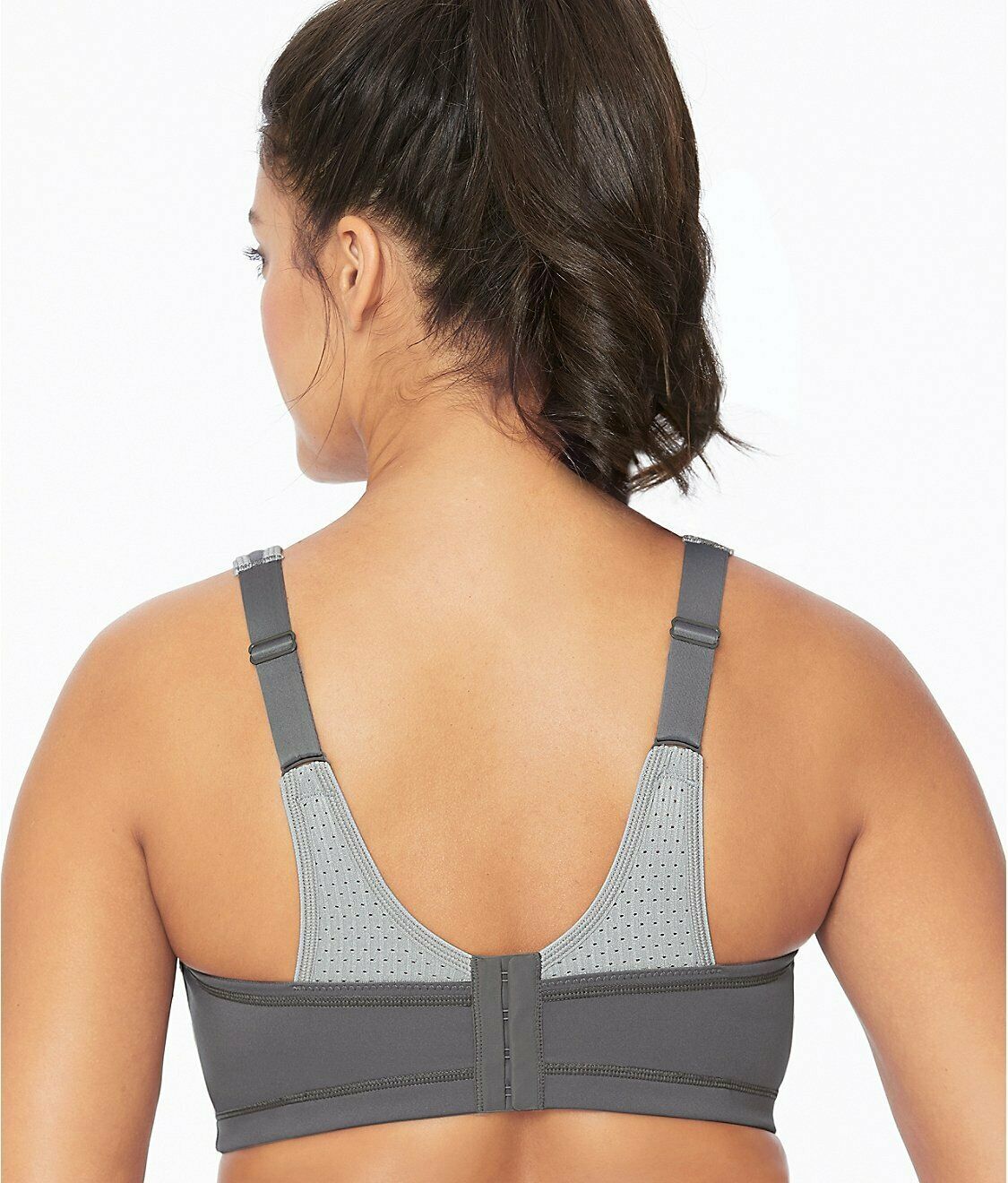 GLAMORISE Grey Elite Performance Adjustable Sports Bra, US ...