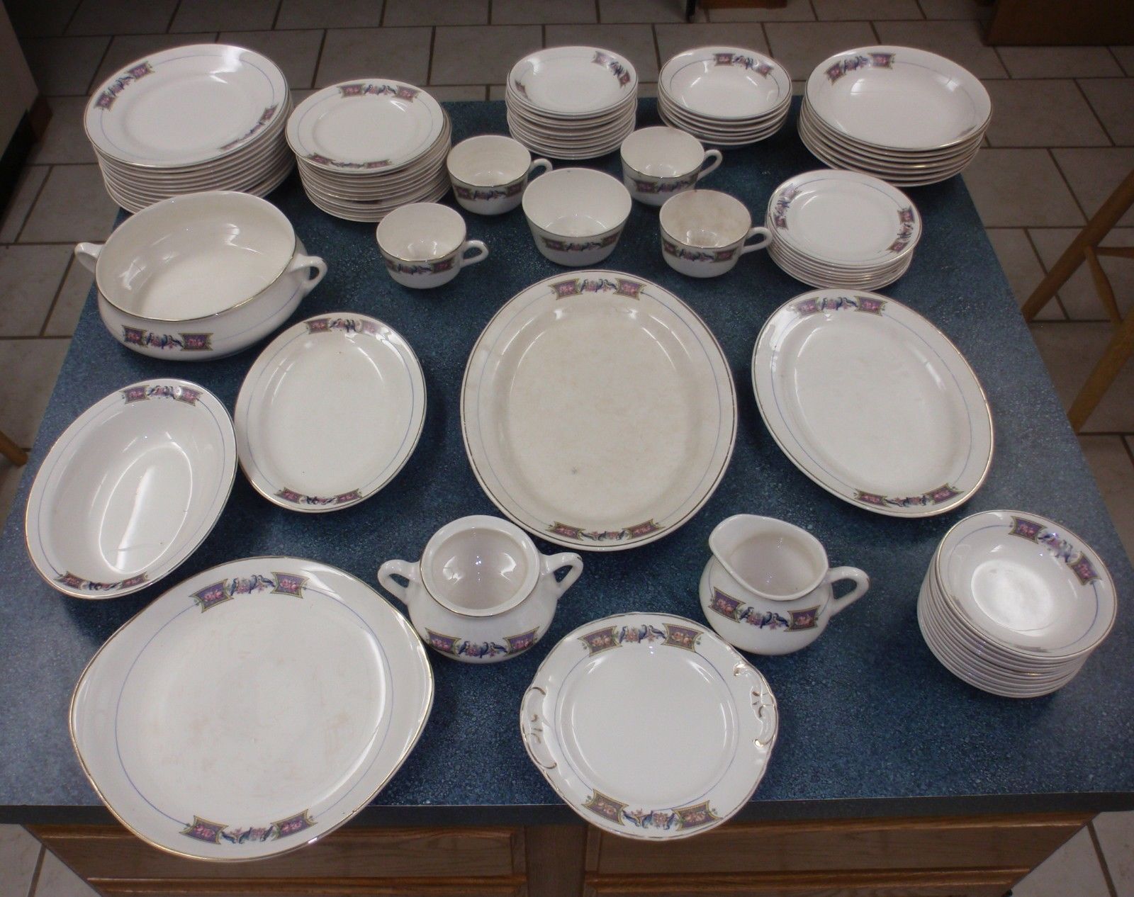 Vintage 82 Piece Edwin M. Knowles China and 17 similar items Vintage 82 Piece Edwin M. Knowles China and 17 similar items