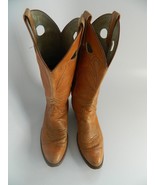 Vintage Mens Dan Post Brown\Tan Cowboy Boots Size 10.5B - $125.00