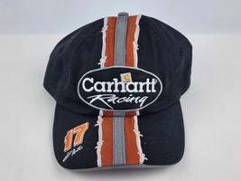 Carhartt Roush Racing 17 Hat Cap Black Orange Gray Adult Used Strapback NASCAR - $9.89