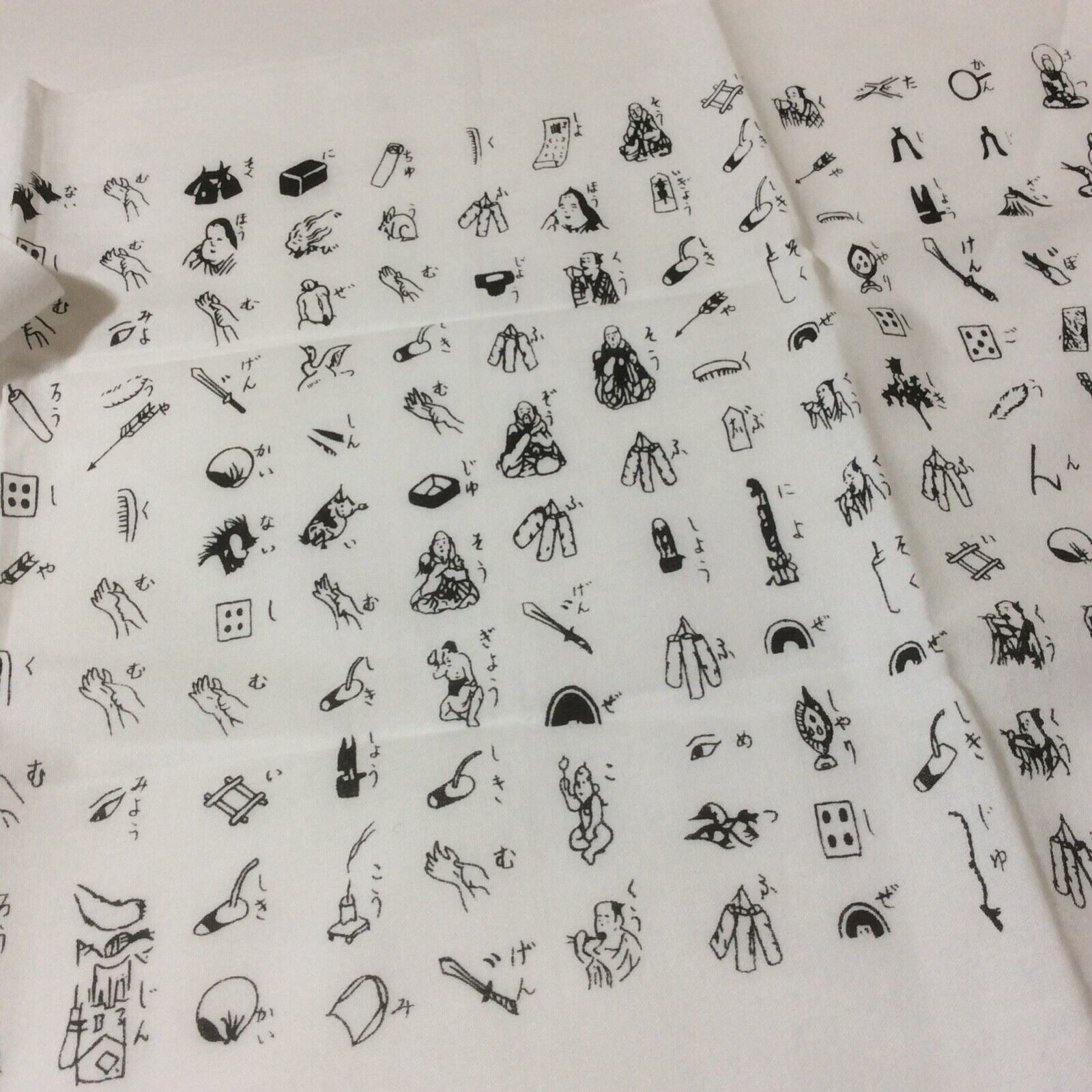 Japanese Characters Education ABC Letters Hiragana Pictographs White