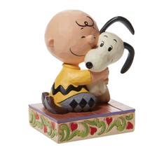 Jim Shore Charlie Brown Figurine With Snoopy "Beagle Hug" Peanuts #6007936 image 2