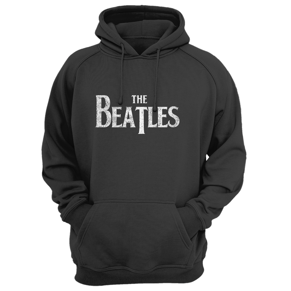 The Beatles - The Beatles Vintage Logo Black Hoodie New - Apparel