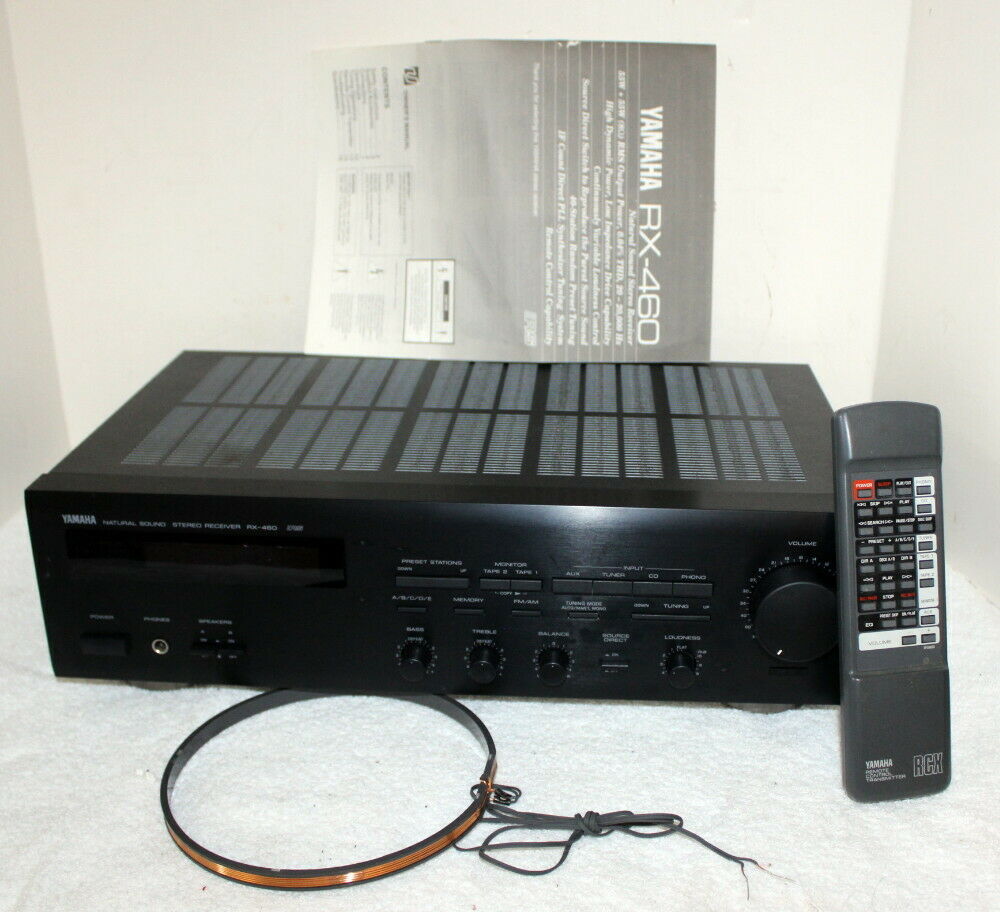 Primary image for Yamaha RX-460 Precision Audio Component AM/FM Stereo Receiver Remote Bundle