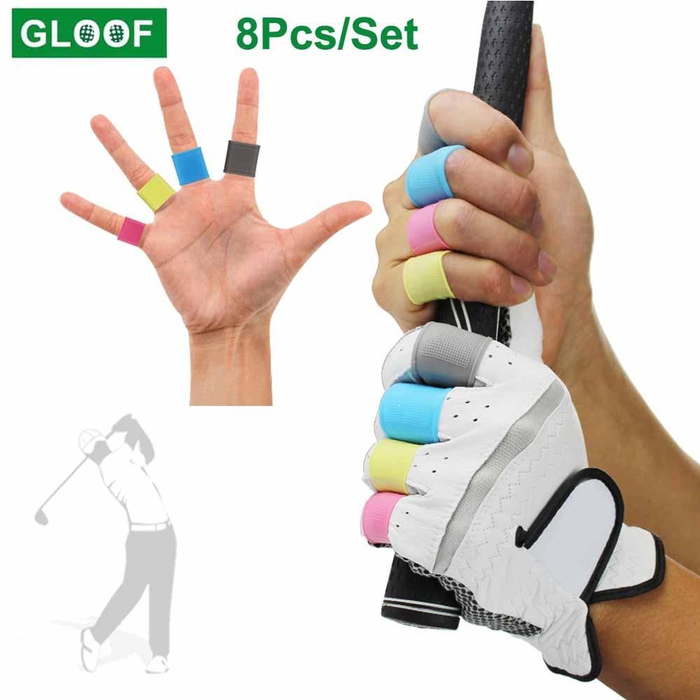 8Pcs/Set Golf Finger Silicone Support Sleeve Protective Cover Safety And Protect Other Golf
