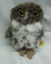 Folkmanis CUTE LITTLE OWL FINGER PUPPET 3&quot; Plush STUFFED ANIMAL Toy - $14.85