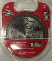 Vermont American 27250 7-1/4&quot; x 40 Tooth Carbide Saw Blade - $10.89