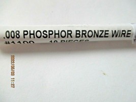Tichy #1100 Phosphor Bronze Wire .008 Tube of 10 Pieces image 2
