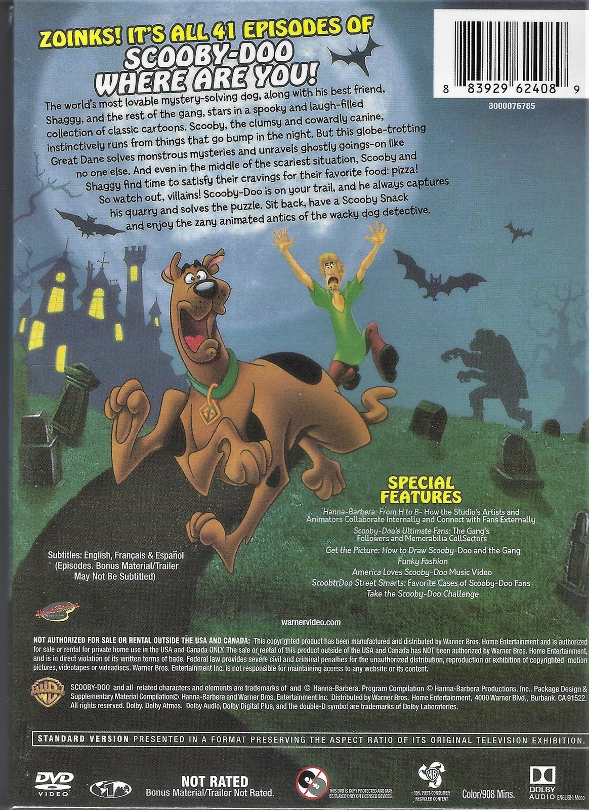 Scooby Doo Where Are You The Complete Series Dvd Box Set Brand New