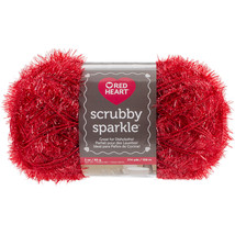 Red Heart CC Scrubby Sparkle Yarn Strawberry - $18.53