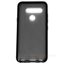 Tech21 LG V40 ThinQ Slim Protective Case EvoCheck Smokey Black Clear - $9.99