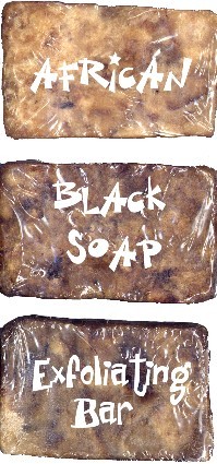 African Black Soap Exfoliating Bar - 4.0 oz. 114 grams. - $6.99