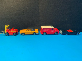 Matchbox Superfast Toy Car LOT Fork Lift, Armored Truck , Thunderbird & Mercedes - $29.95