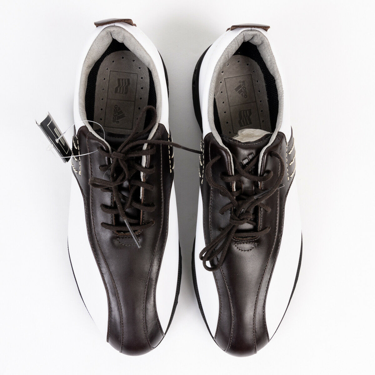 Adidas Torsion Euro Mens Golf Shoes White Brown 73701130