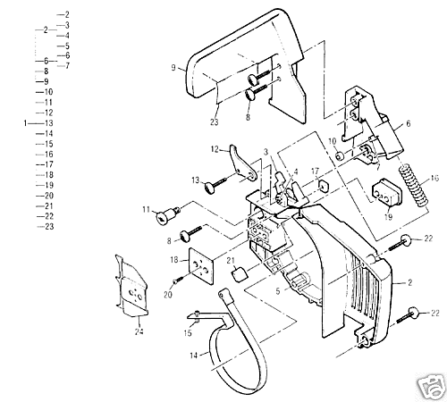 CHAINBRAKE ASSEMBLY MCCULLOCH MACCAT 3200 3210 3212 225 - Chainsaw