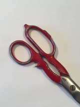 Vintage Gold Medal red-handled 8" kitchen utility scissors image 5