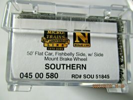 Micro-Trains # 04500580 Southern 50' Flat Car with Tractor Load N-Scale image 9