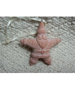 TERRA COTTA SANTA Star-Shaped Ornament - Very Unique! - $9.99
