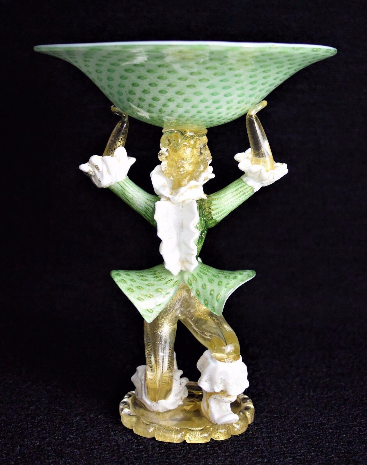 Primary image for Murano Glass Compote Figurine Fratelli Toso