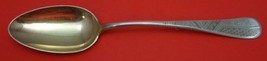 King William Engraved by Tiffany and Co Sterling Stuffing Spoon Rare Human Man - $1,295.91