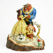 Jim Shore Beauty & Beast Figurine "Carved By Heart" by Disney Traditions 7.75" H image 2