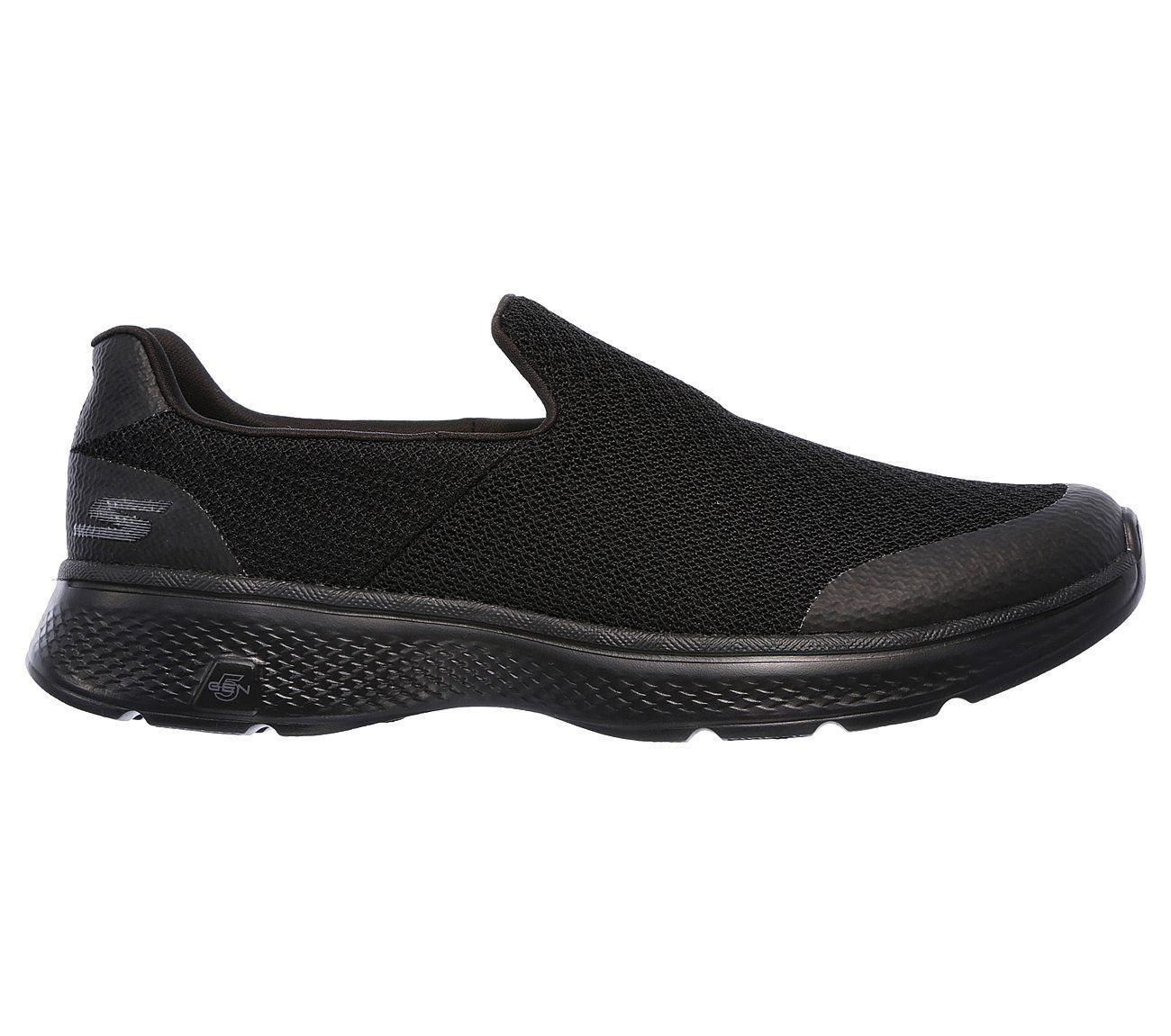 54155 EWW Extra Wide Fit Black Skechers shoe Go Walk 4 Men Comfort ...