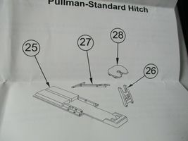 Walthers Proto Stock # 920-6060 Trailer Hitch Accessory Pack PS & ACF Hitches HO image 5