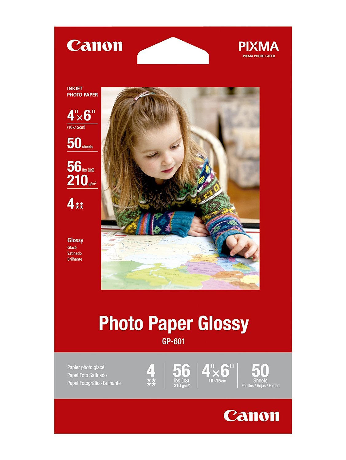 8.5 x 11 Inches New Satin Finish 20 Sheets Canon Photo Paper Plus Semi-Gloss