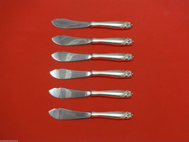 King Christian by Wallace Sterling Silver Trout Knife Set 6pc HHWS  Custom Made - $414.81