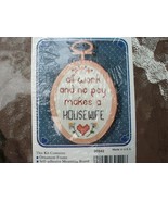 Counted Cross-Stitch Kit &quot;...Makes A Housewife&quot; - New In Package!!   - $9.99