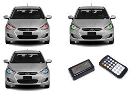 for Hyundai Accent 12-14 RGB Multi Color M7 LED Halo kit for Headlights - $215.82