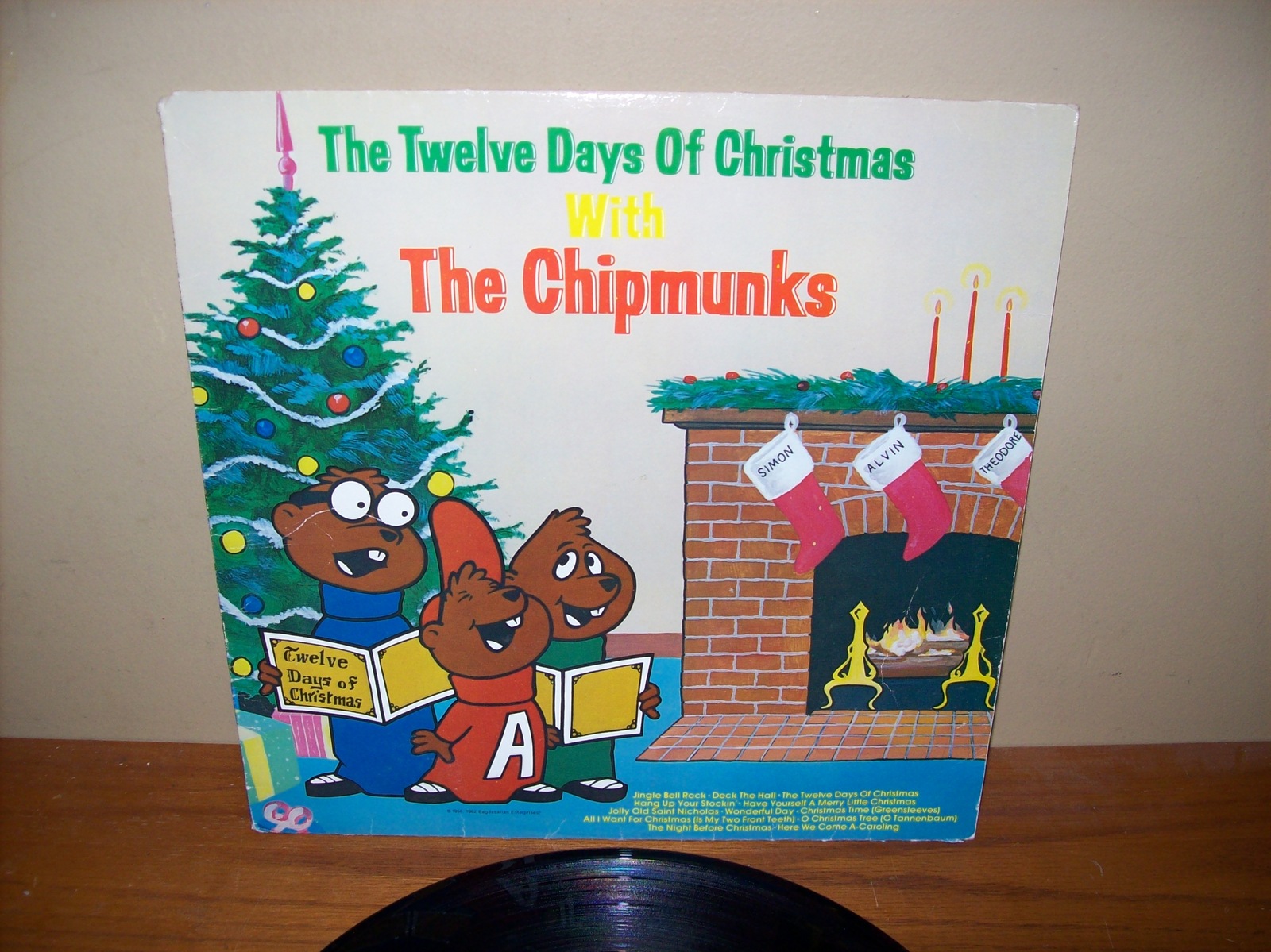 THE CHIPMUNKS The Twelve Days Of Christmas Vintage 1974 Lp Vinyl RECORD - Alvin And The Chipmunks Twelve Days Of Christmas