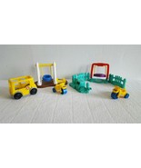 FISHER PRICE LITTLE PEOPLE  Swing Set Play Ground Tire Swing Fence Bus T... - $27.99