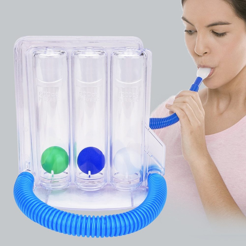 Lung Respiratory Exercise Measurement Tool Breathing Trainer Spirometer ...