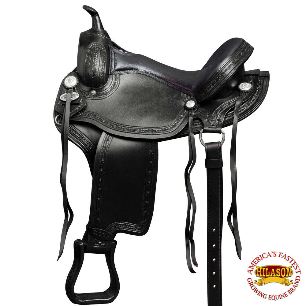 BK15 15" HILASON GAITED WESTERN FLEX TRAILPLEASURE ENDURANCE SADDLE