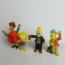 The Simpsons 4 Figure Lot vintage Burger King small figurine 1990-2011 - $22.29